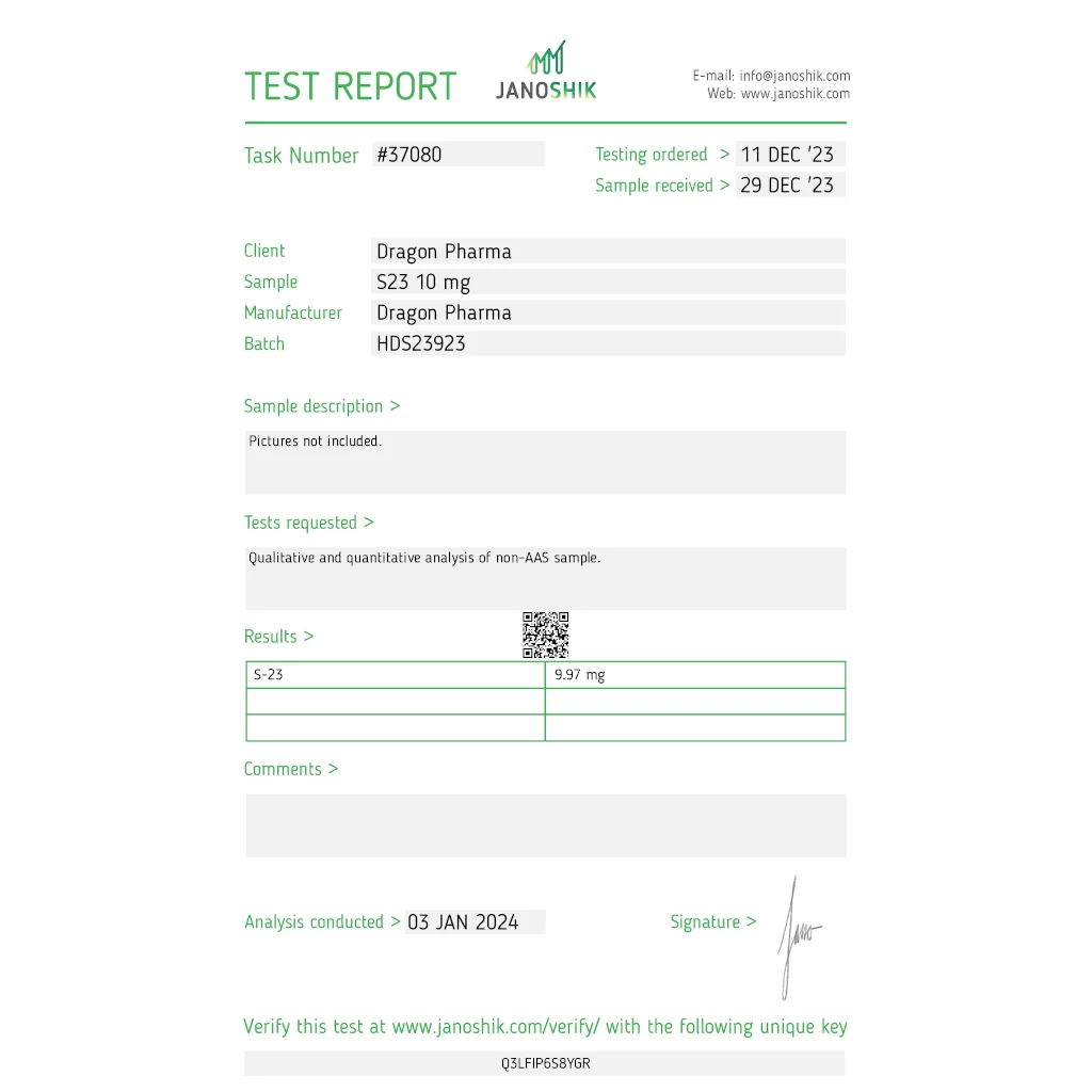 S 23 - Mastorin - Dragon Pharma, Europe