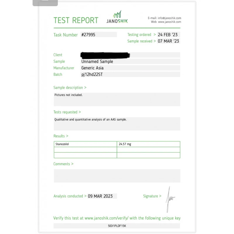 Stanozolol 25 - Stanozolol - Generic Asia