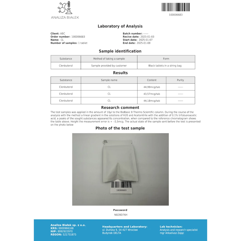 Clenbuterol - Clenbuterol - Stealth Labs