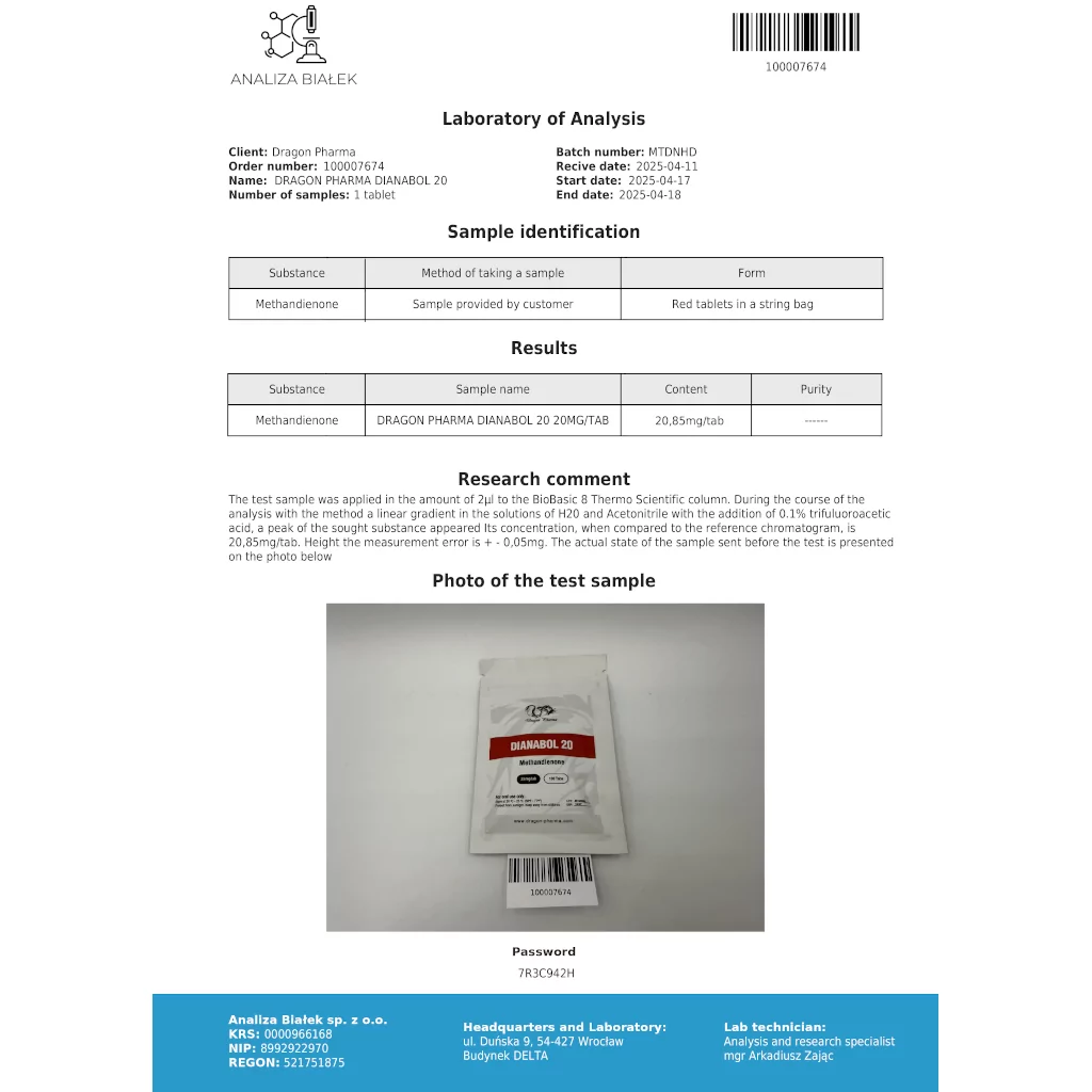 Dianabol 20 - Methandienone - Dragon Pharma, Europe Dianabol 20 - Methandienone - Dragon Pharma, Europe