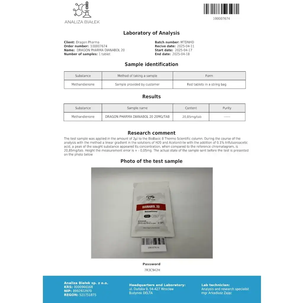 Dianabol 20 - Methandienone - Dragon Pharma, Europe Dianabol 20 - Methandienone - Dragon Pharma, Europe